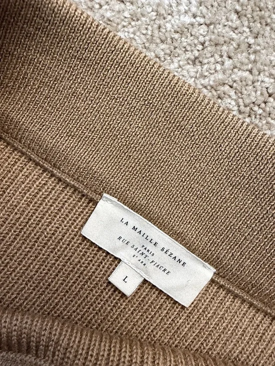 Sezane Sami Jumper and Naelle Skirt Set Camel Size Large - Picture 13 of 13